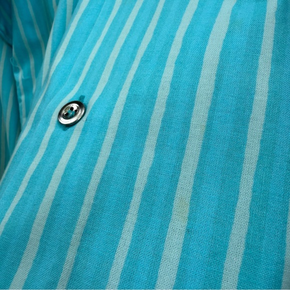 Vintage Marimekko Jokapoika 90s Striped Classic Button Down Shirt - Picture 4 of 7